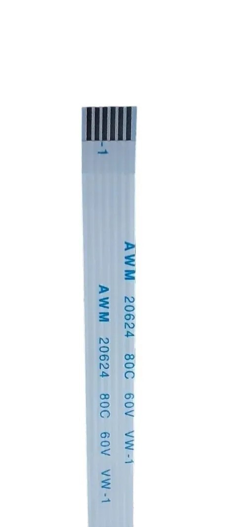 6 Pin AWM 20624 80C 60V VW-1  1.0mm Pitch (7mm X 7.75") Type A Cable 
