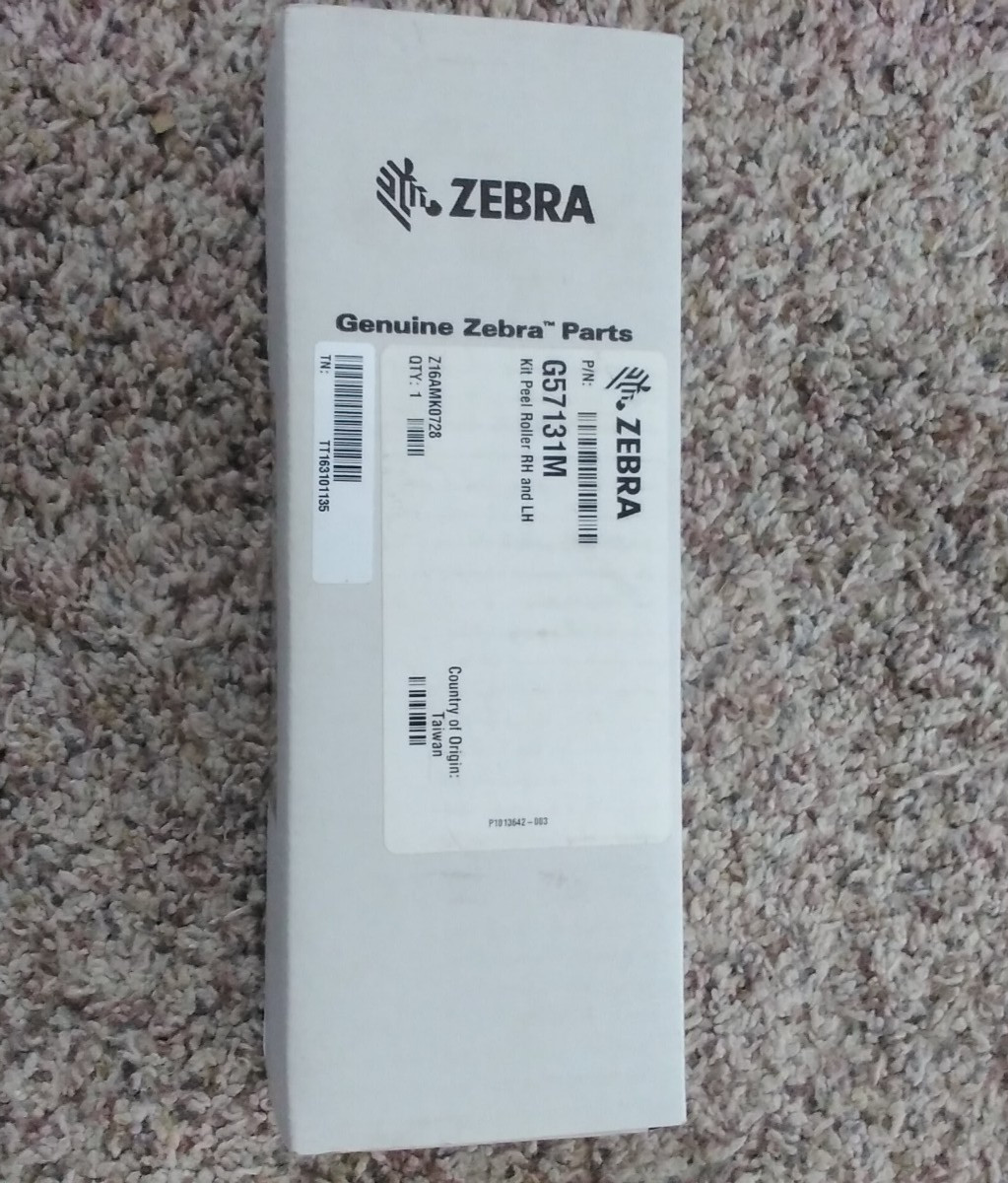 NEW Genuine Zebra G57131M Peel Roller Kit for 110PAX, 170 PAX Printer