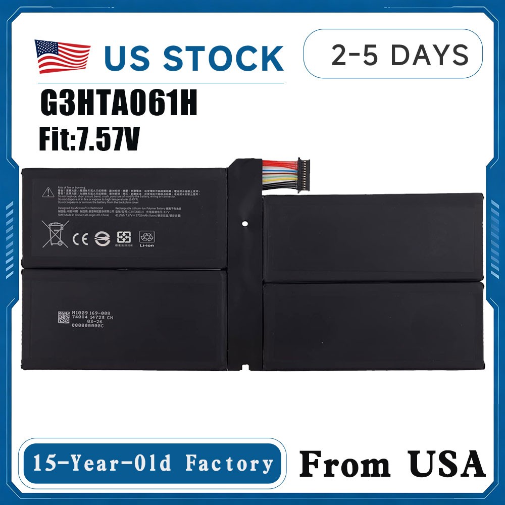NEW Replacement Battery G3HTA061H DYNM03 For Microsoft Surface Pro 7 1866 43.2Wh