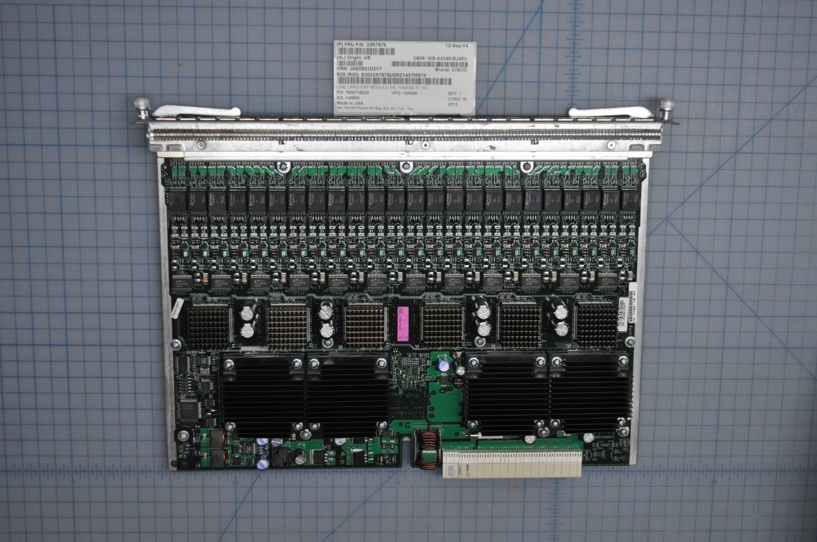 CISCO LINE CARD EXPANSION MODULE  FAST EN 10BASE-T USED WS-X4248-RJ45V