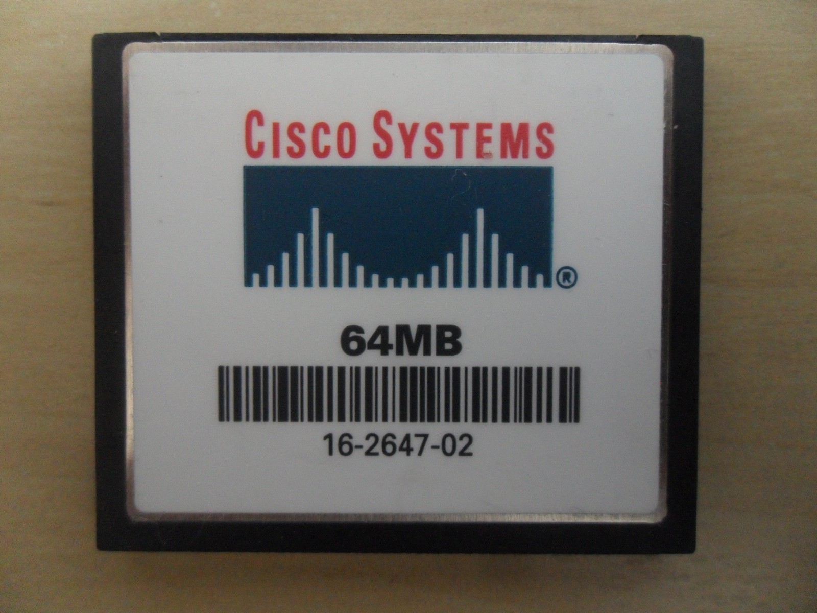 Cisco 64 MB CF Compact Flash Memory Card for 1811 1812 1841 2800 3800 Router