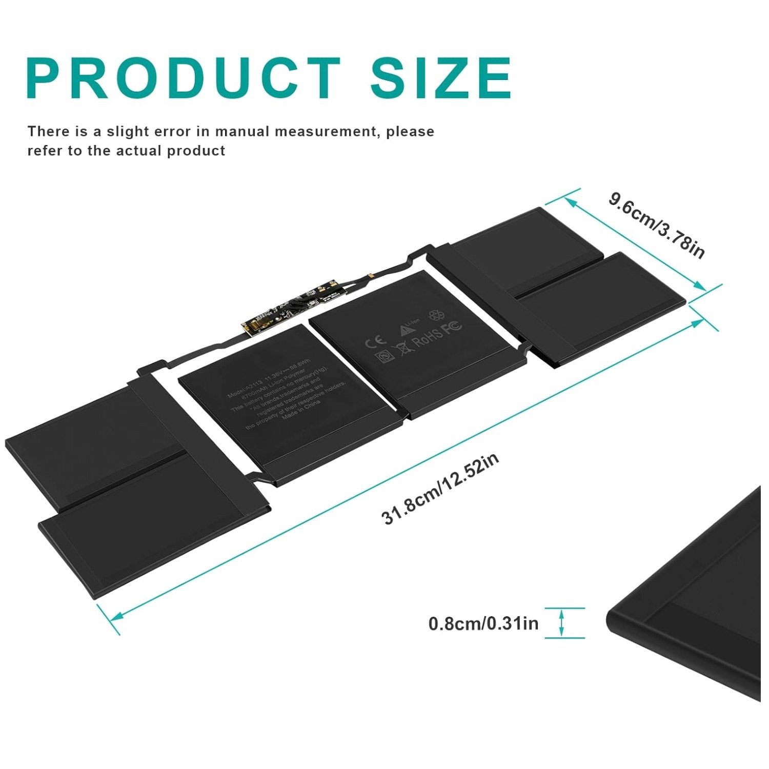 High Performance A2113 Battery for MacBook Pro