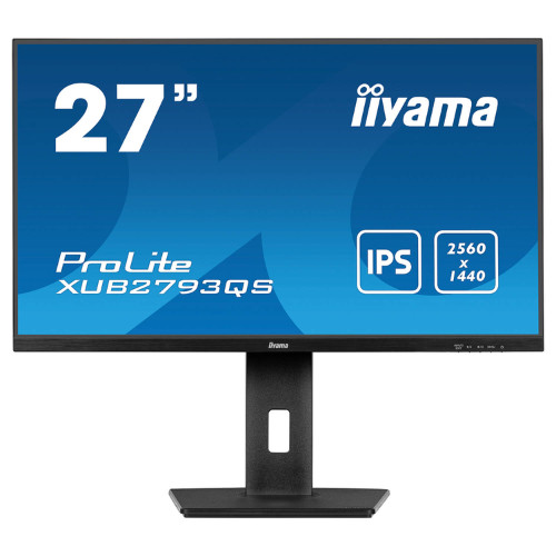 IIYAMA 27" ProLite QHD 100Hz 1ms IPS Monitor 16:9 1ms HDMI XUB2793QS-B7