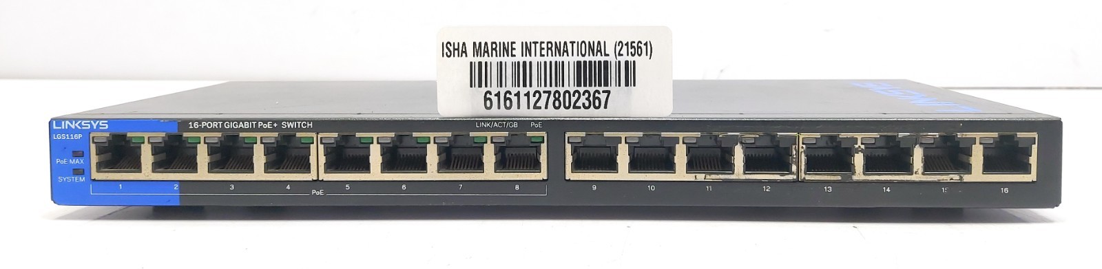 Linksys LGS116P 16-Port Gigabit Ethernet Switch