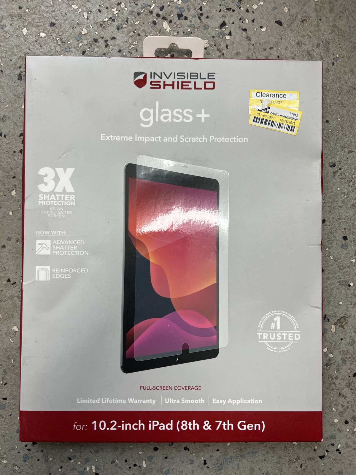 ZAGG Invisible Shield Glass Elite Visionguard for 10.2-inch iPad (8th/7th Gen)