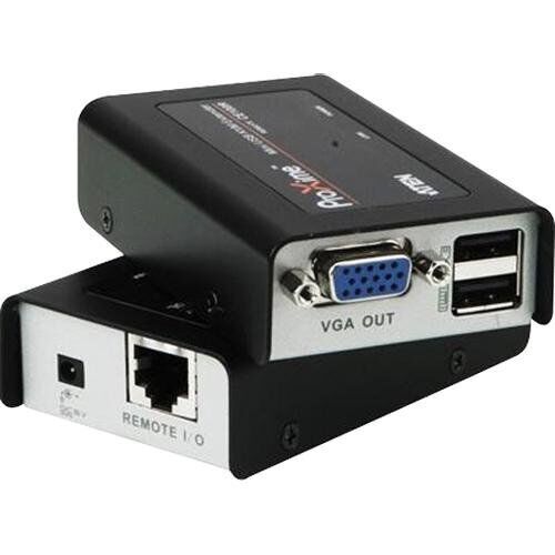 Aten KVM Console/Extender - 1 Computer(s) - 1 - 1 x HD-15 VGA, 2 x Type A USB, 1
