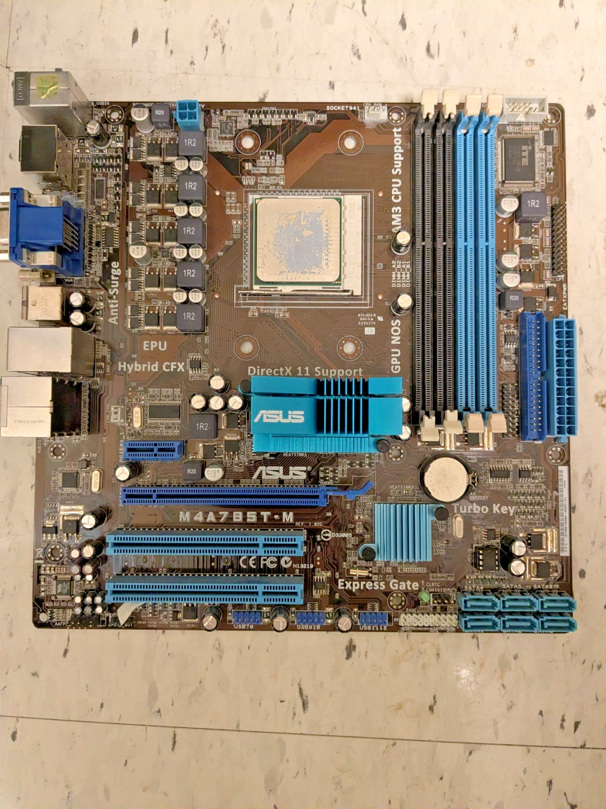 ASUS M4A785T-M/CSM, Socket AM3, AMD Motherboard