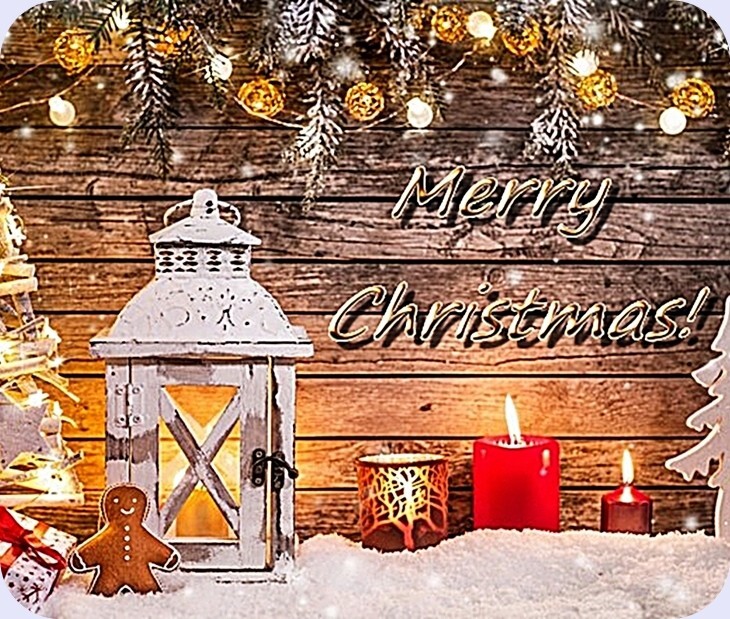 "Merry Christmas" Computer / Laptop Mouse Pad