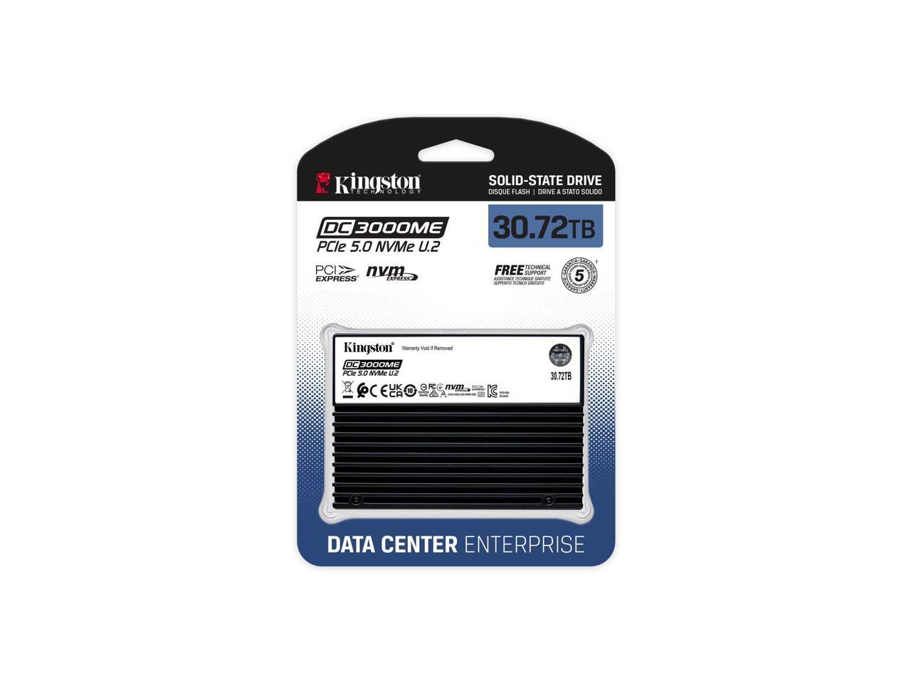 SEDC3000ME/30T7 30.72TB DC3000ME U.2 PCIe 5.0 NVMe TCG Opal Enterprise Kingston