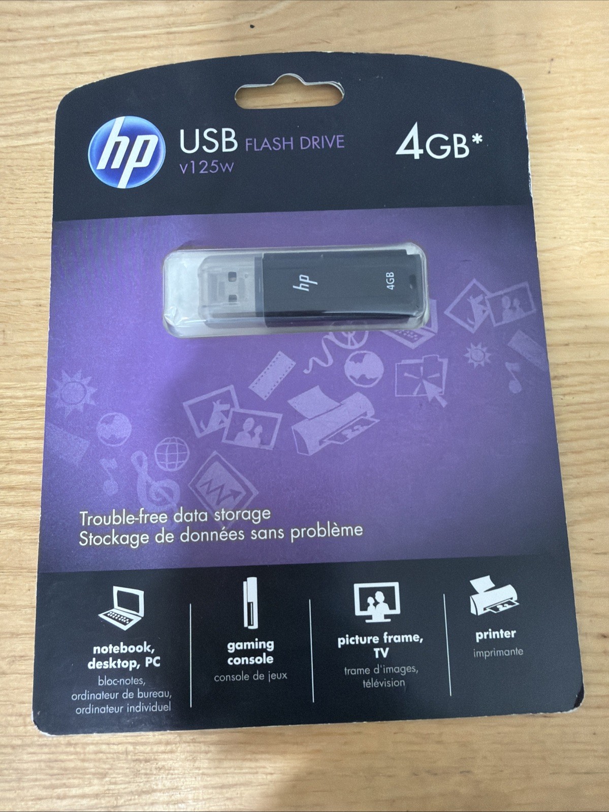 NOS Sealed 2008 HP USB Flash Drive 4GB V125W P-FD4GB-HPV125W-FS