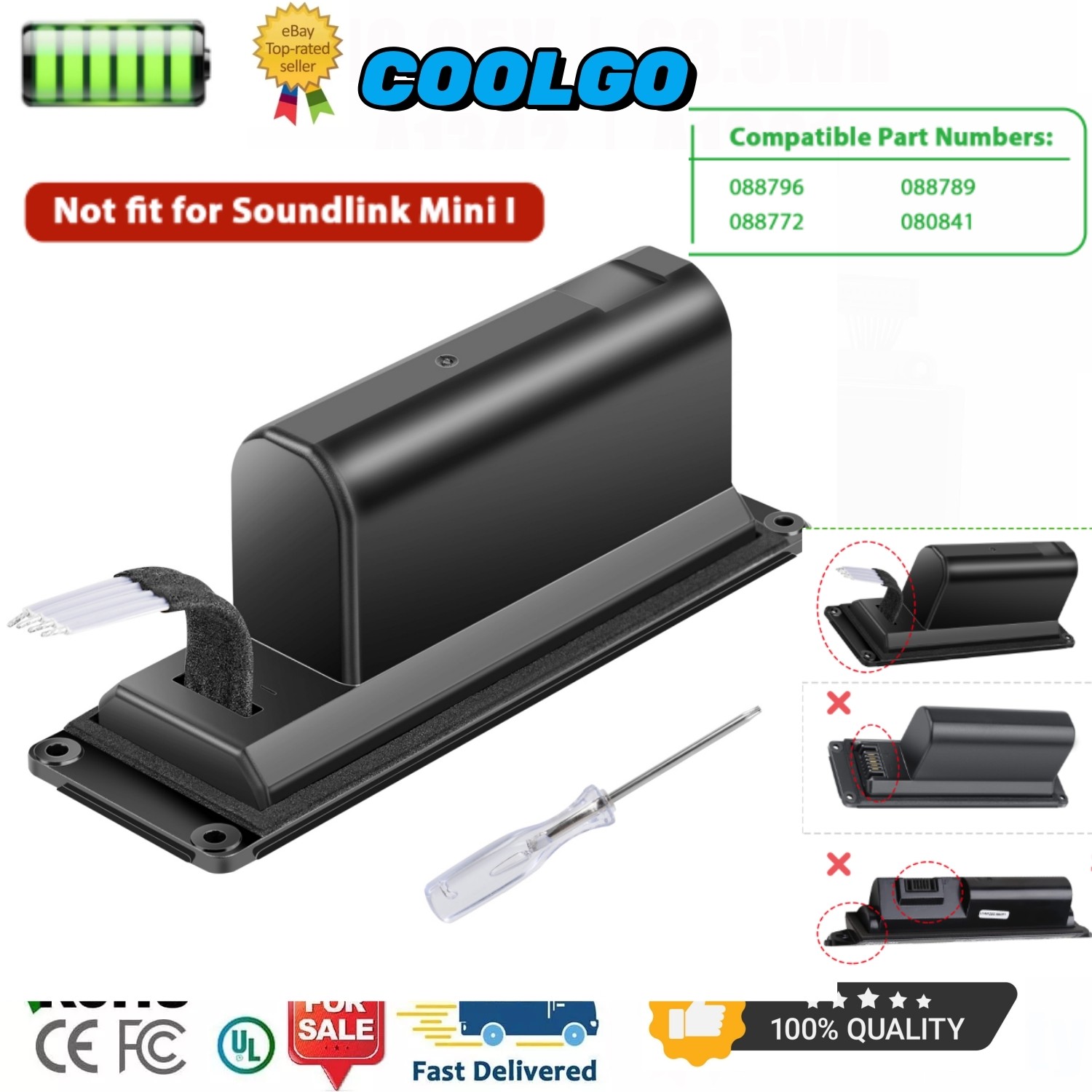 ✅Battery For BOSE Soundlink Mini 2 II Bose 088789 088796 088772 080841 17Wh 7.