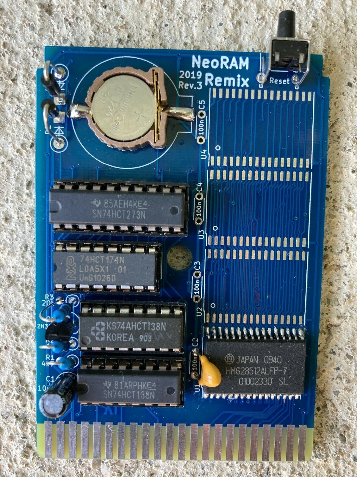 Commodore C64 512KB (up to 2MB) SRAM BOARD NeoRAM GeoRAM Compatible w/ GEOS C64