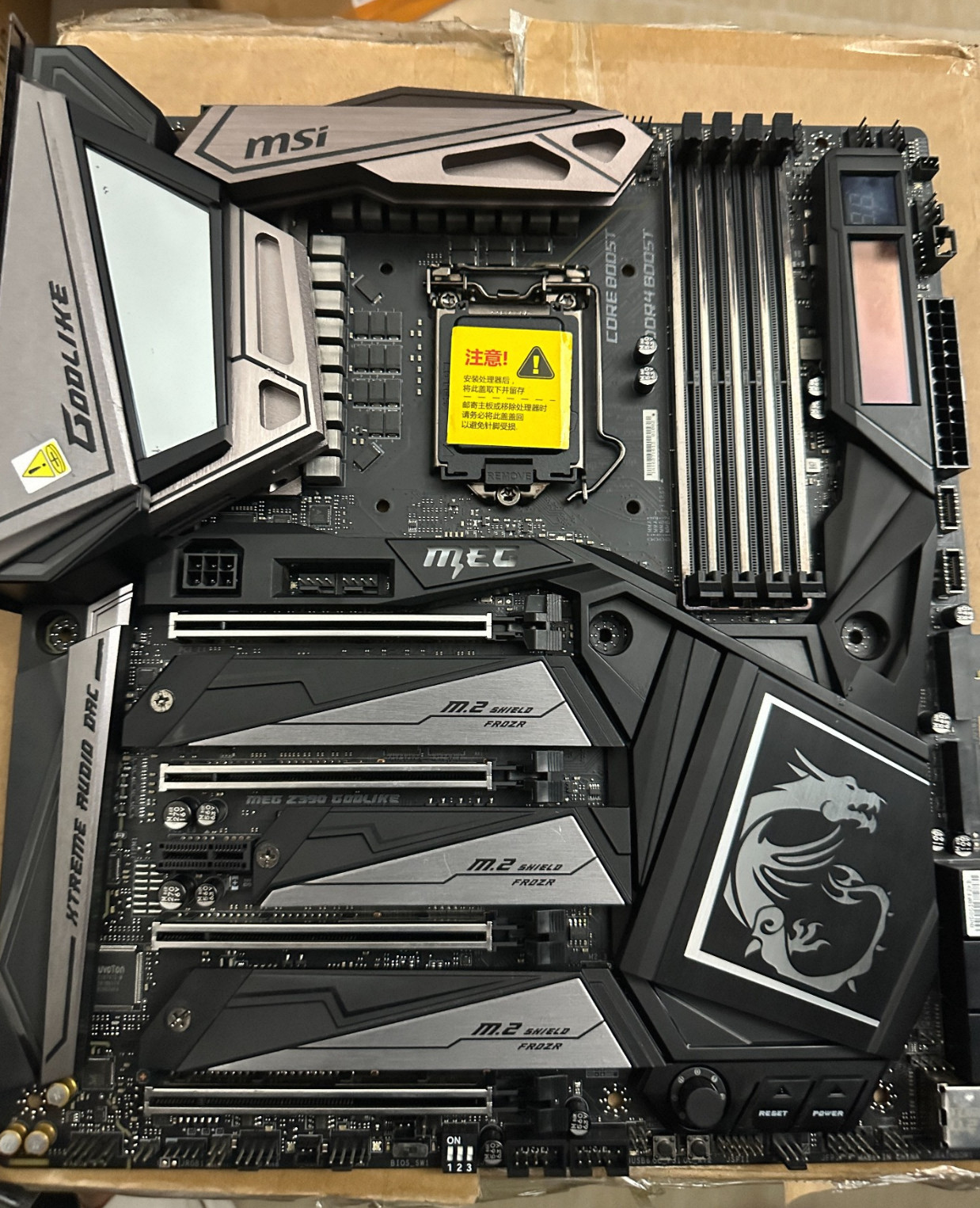 MSI MEG Z390 GODLIKE Motherboard Intel Z390 Chipset LGA 1151 DDR4 3x M.2  no BOX