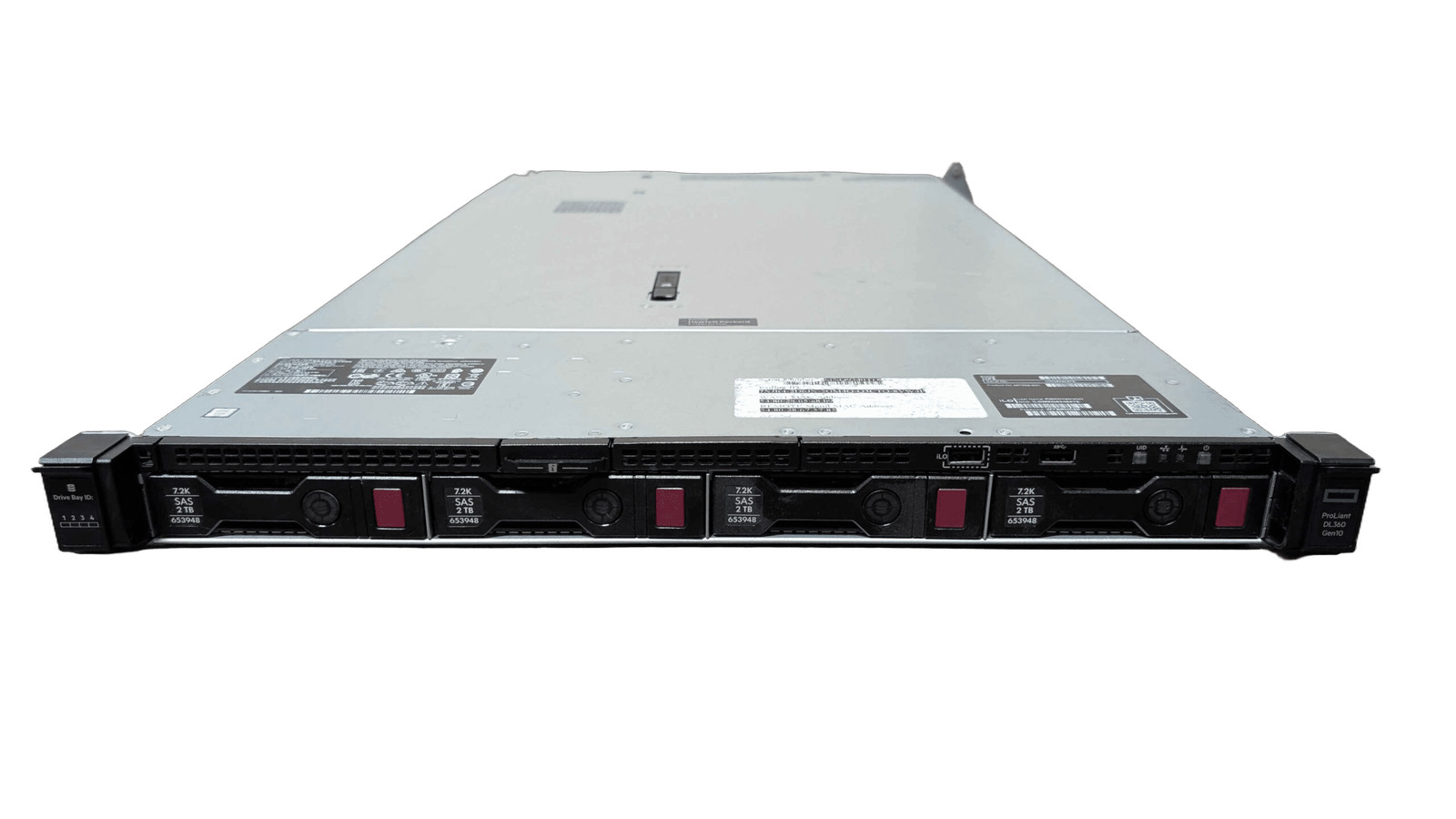 HP ProLiant DL360 G10 4LFF 2x Gold 6132 2.6Ghz  128gb  E208i  4x Trays  2x 500w