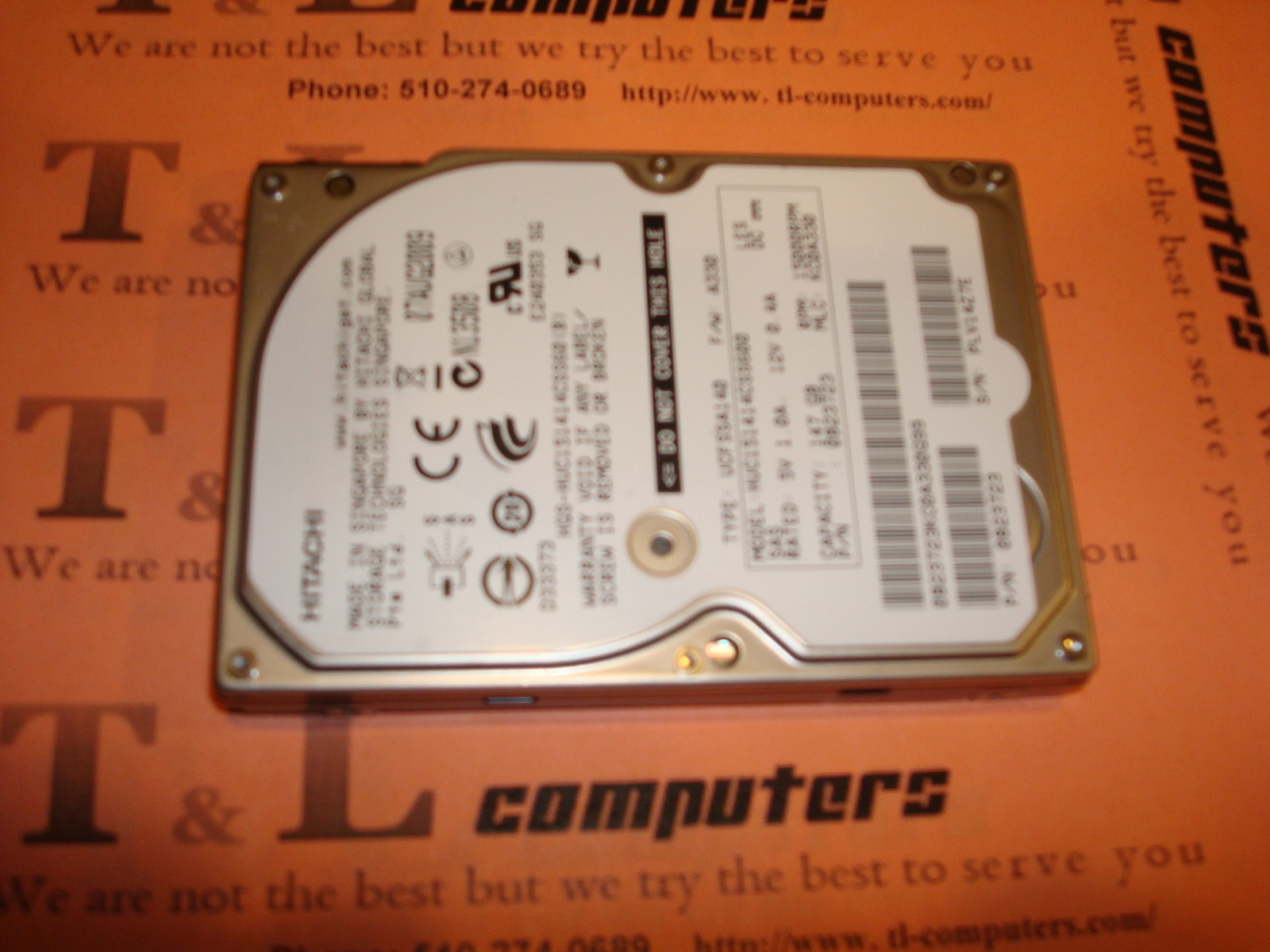 HUC151414CSS600 HITACHI 147GB 15K SAS Hard Drive 0B23723 USED
