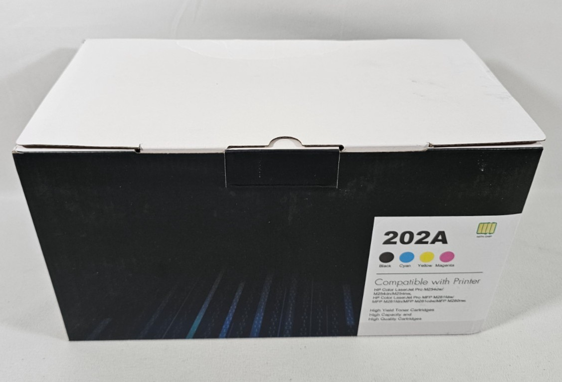 For HP 202A 202X MFP M281fdw M281 4x Toner Cartridge Black Cyan Magenta Yellow