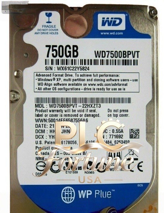 Western Digital WD7500BPVT WD7500BPVT-22HXZT3 750GB 5400RPM SATA 2.5" Laptop HDD
