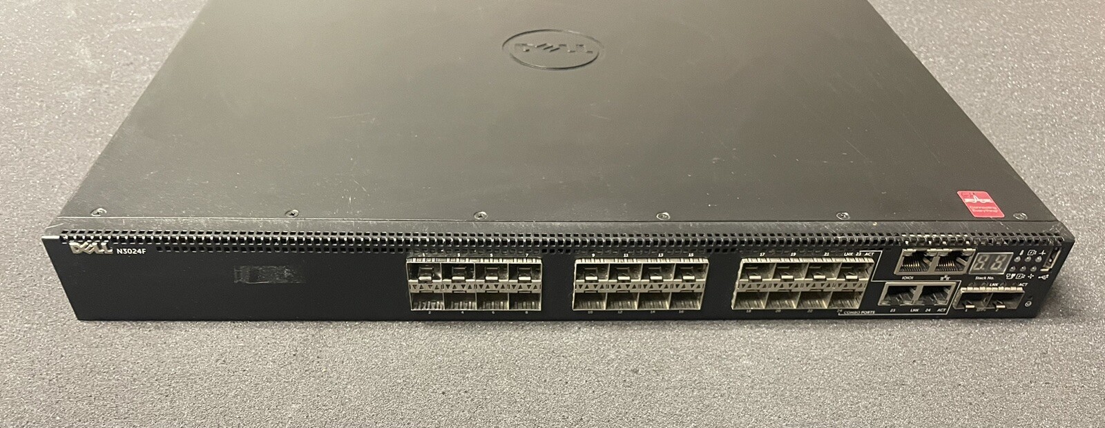 Dell N3024F PowerConnect 24-Port SFP L3 Managed Switch 1x PSU 41VC3