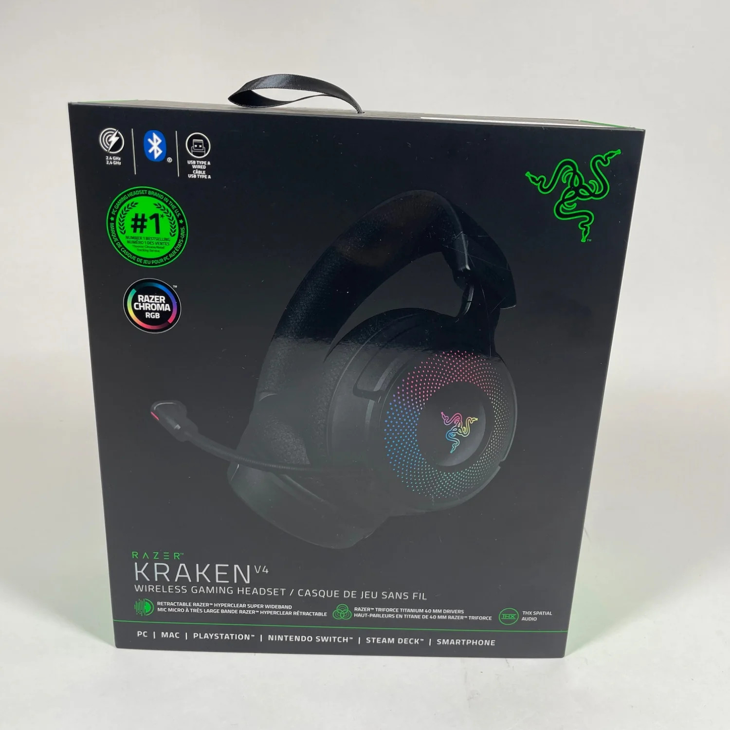 New Razer KrakenV4 Black RZ04-05170100-R3U1 Gaming Headset Multi-Platform