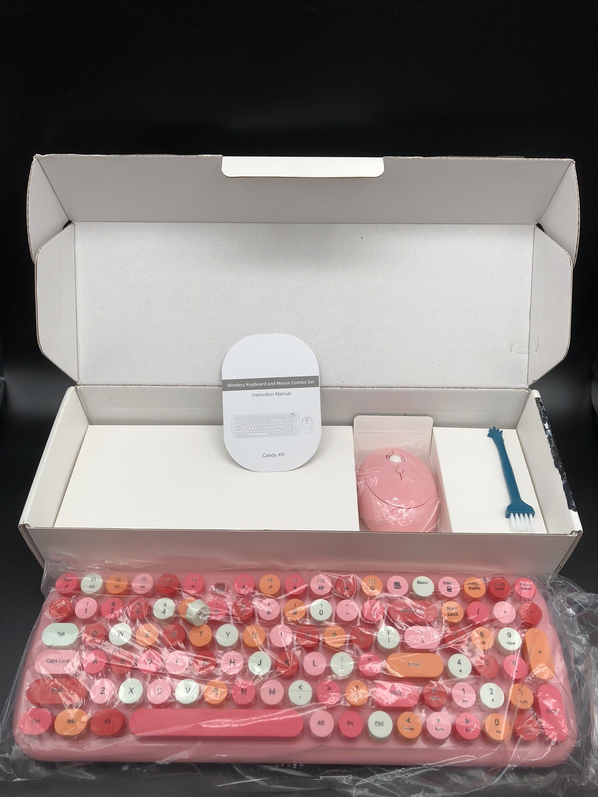 New In Box Candy XR Wireless Keyboard & Mouse Combo Pink Laptop Desktop PC