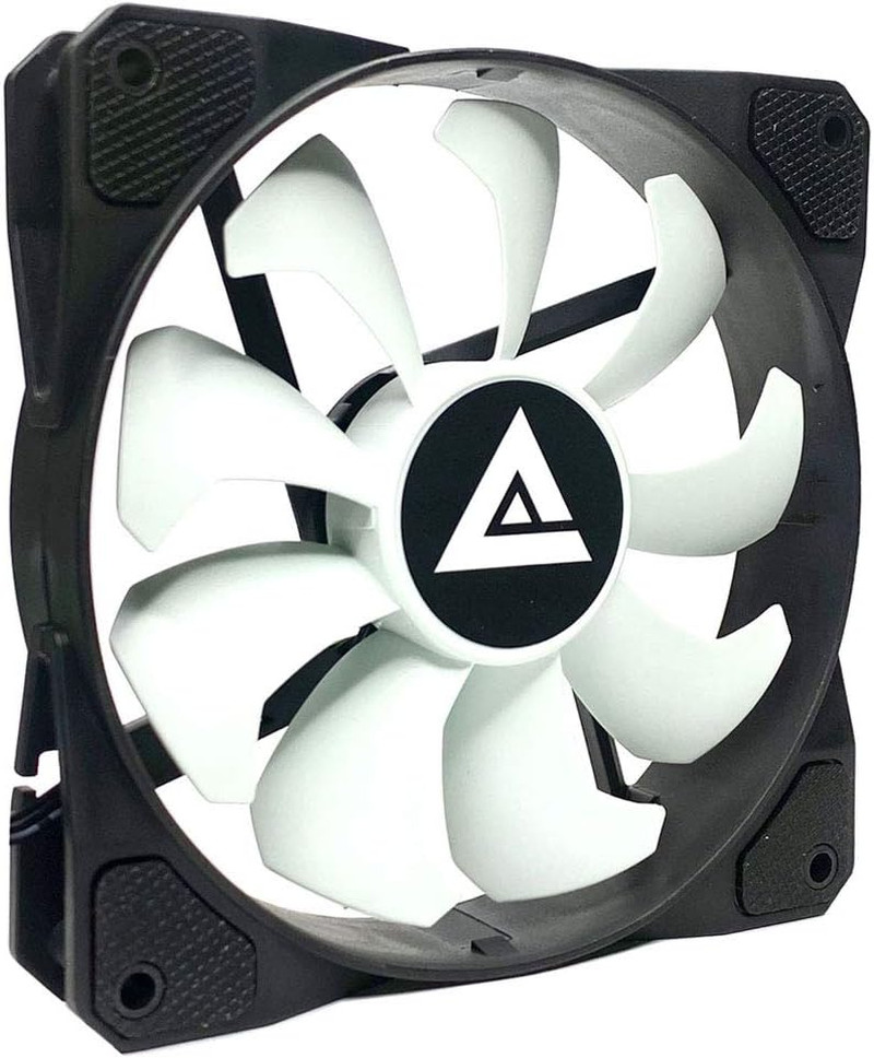 12S-WB 120Mm 4Pin Molex & 3Pin Motherboard Silent Black/White Case Fan