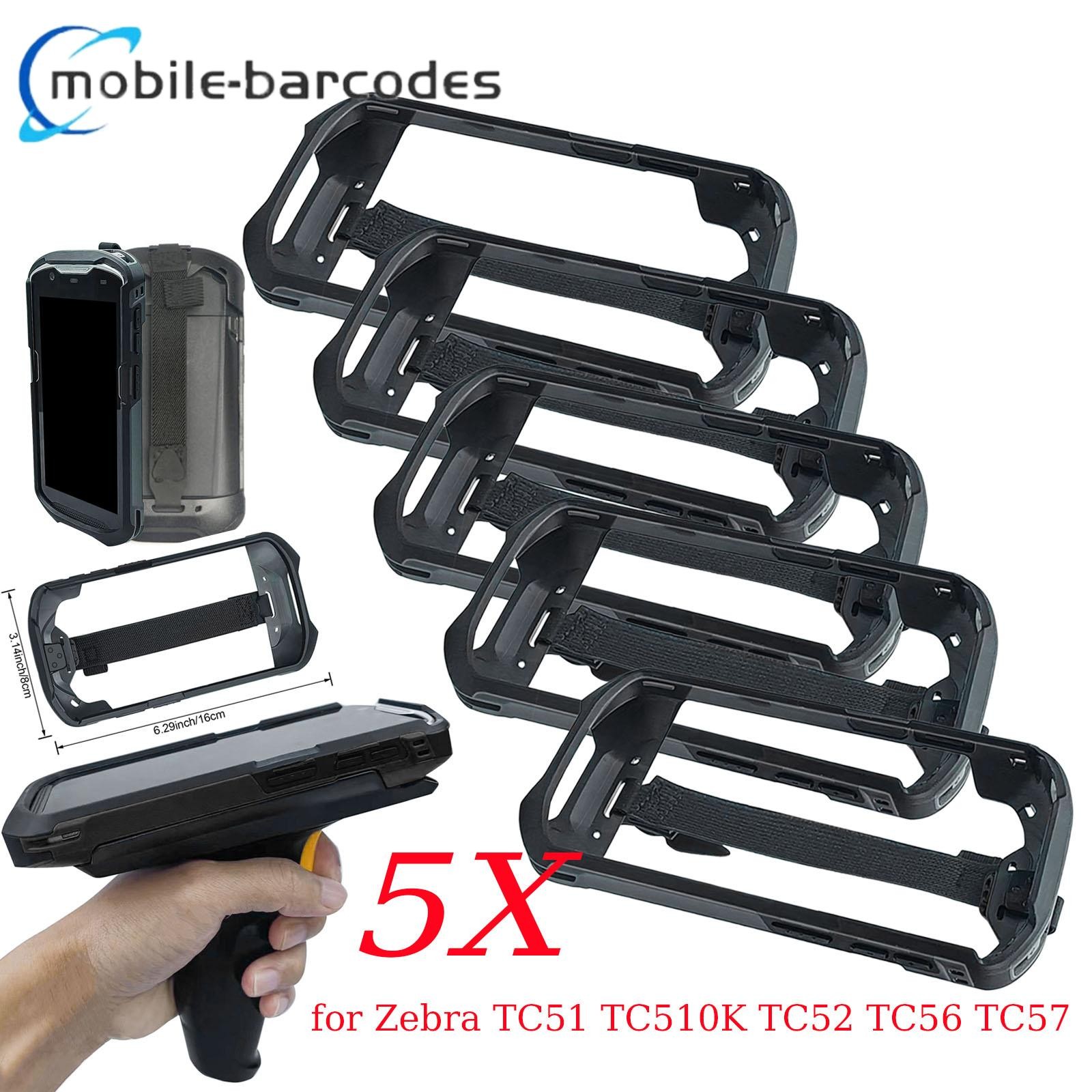 5Pcs Protective Case Hand Bumper Rugged Boot for Zebra TC51 510K TC52 TC56 TC57