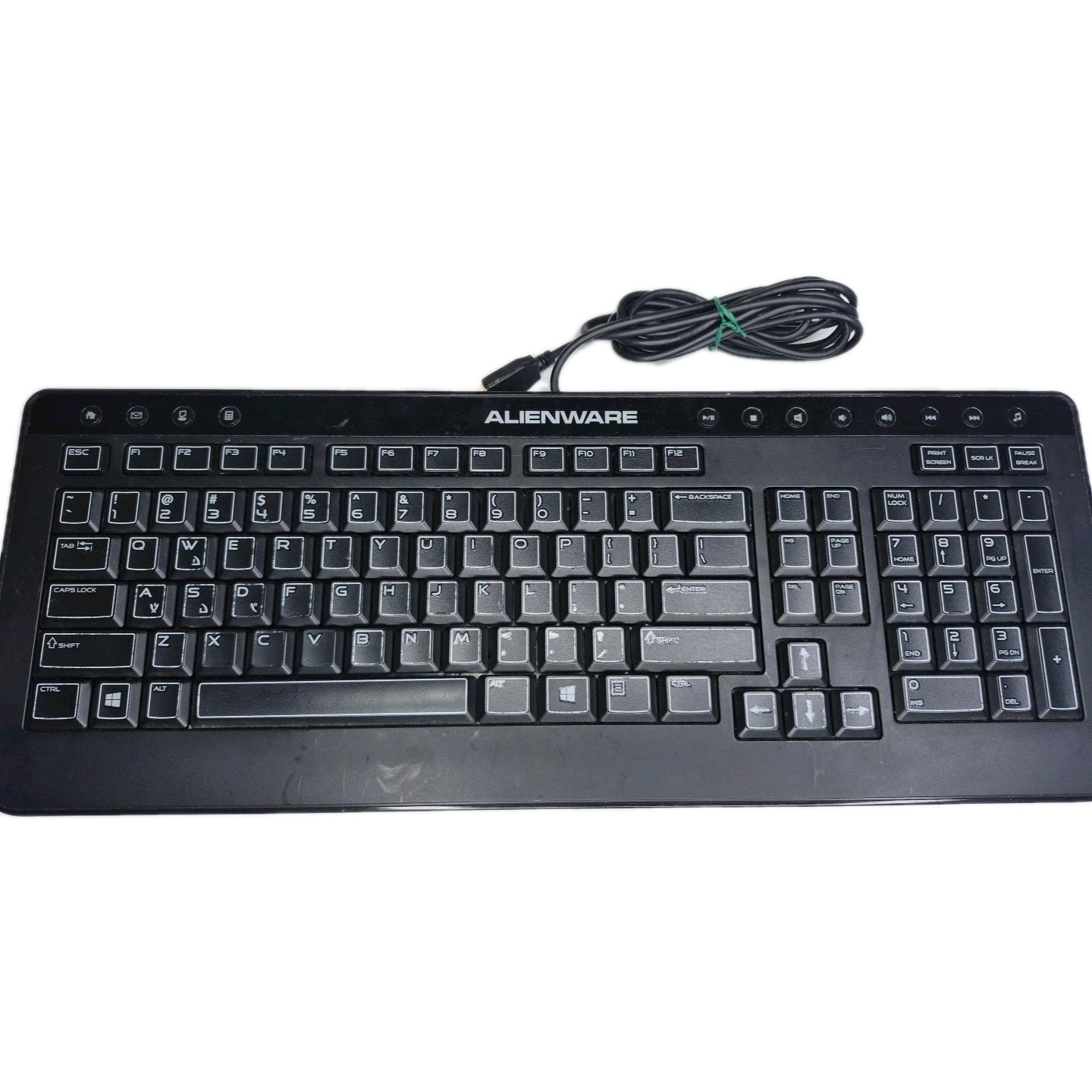 Alienware Keyboard SK-8165 Tested and Works Missing Stands