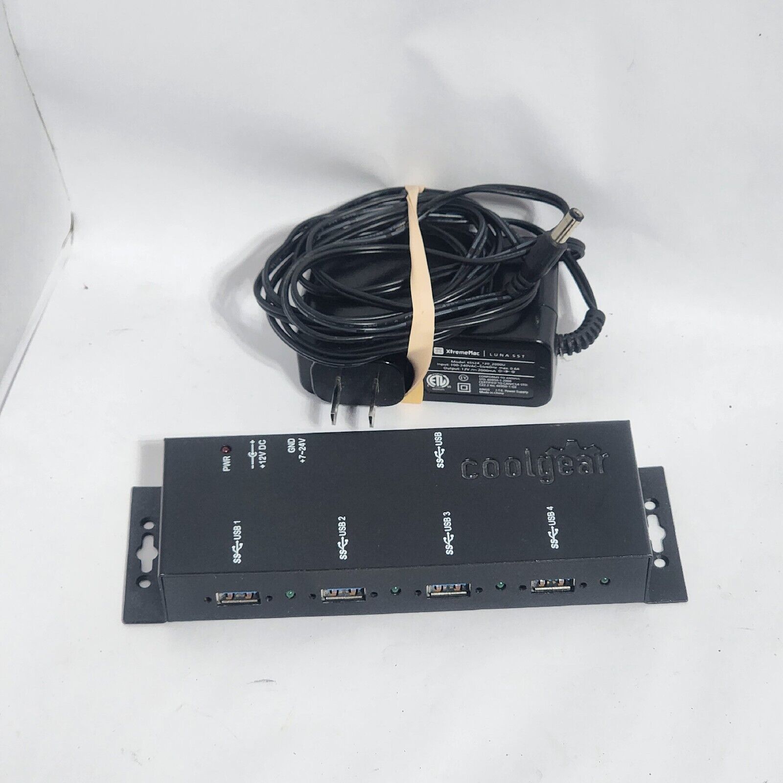 COOLGEAR USBG-3X4M 4 PORT USB 3.0 METAL HUB 