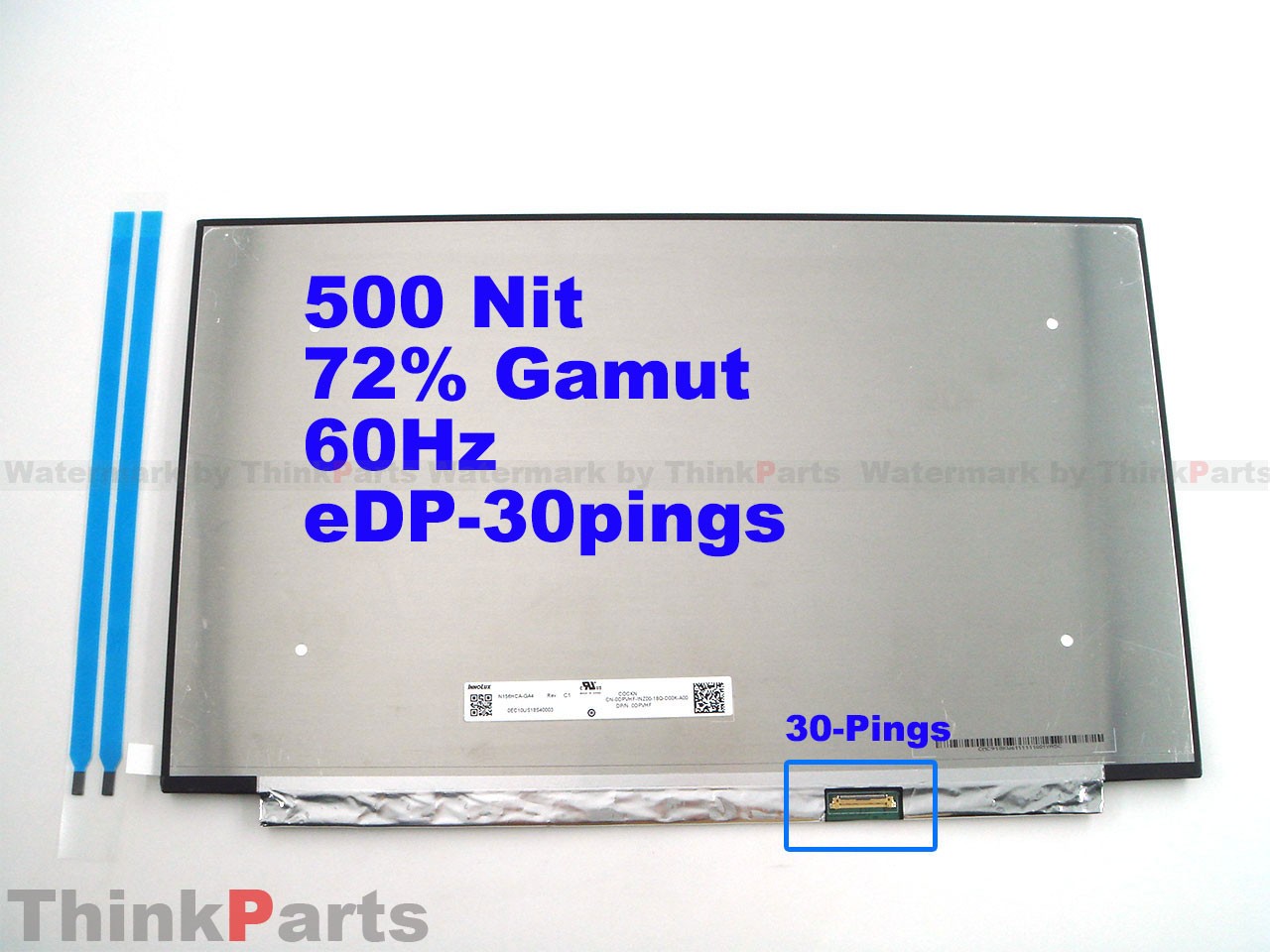 New/Orig For Laptop 15.6" FHD IPS Lcd screen 72% NTSC 500 Nits eDP 30-Pings Matt
