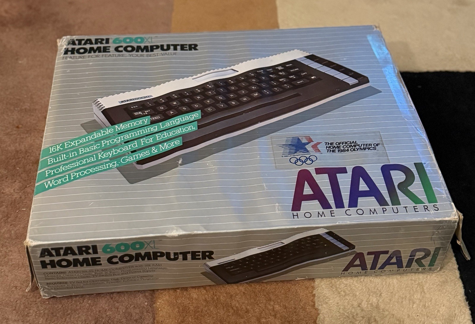 Atari 600XL Home Computer 8-bit Complete In Box Vintage 1983 - NEW Old Stock NOS