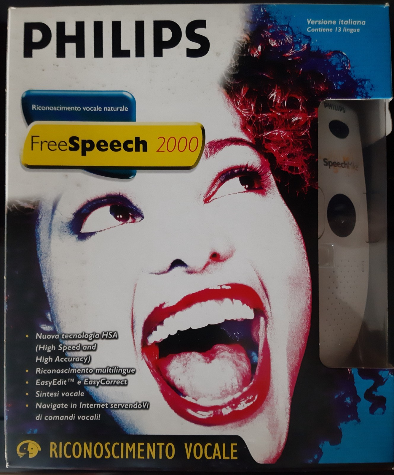 Philips FREESPEECH 2000 Kit SpeechMike CD SEALED Retrocomputing Vintage Box