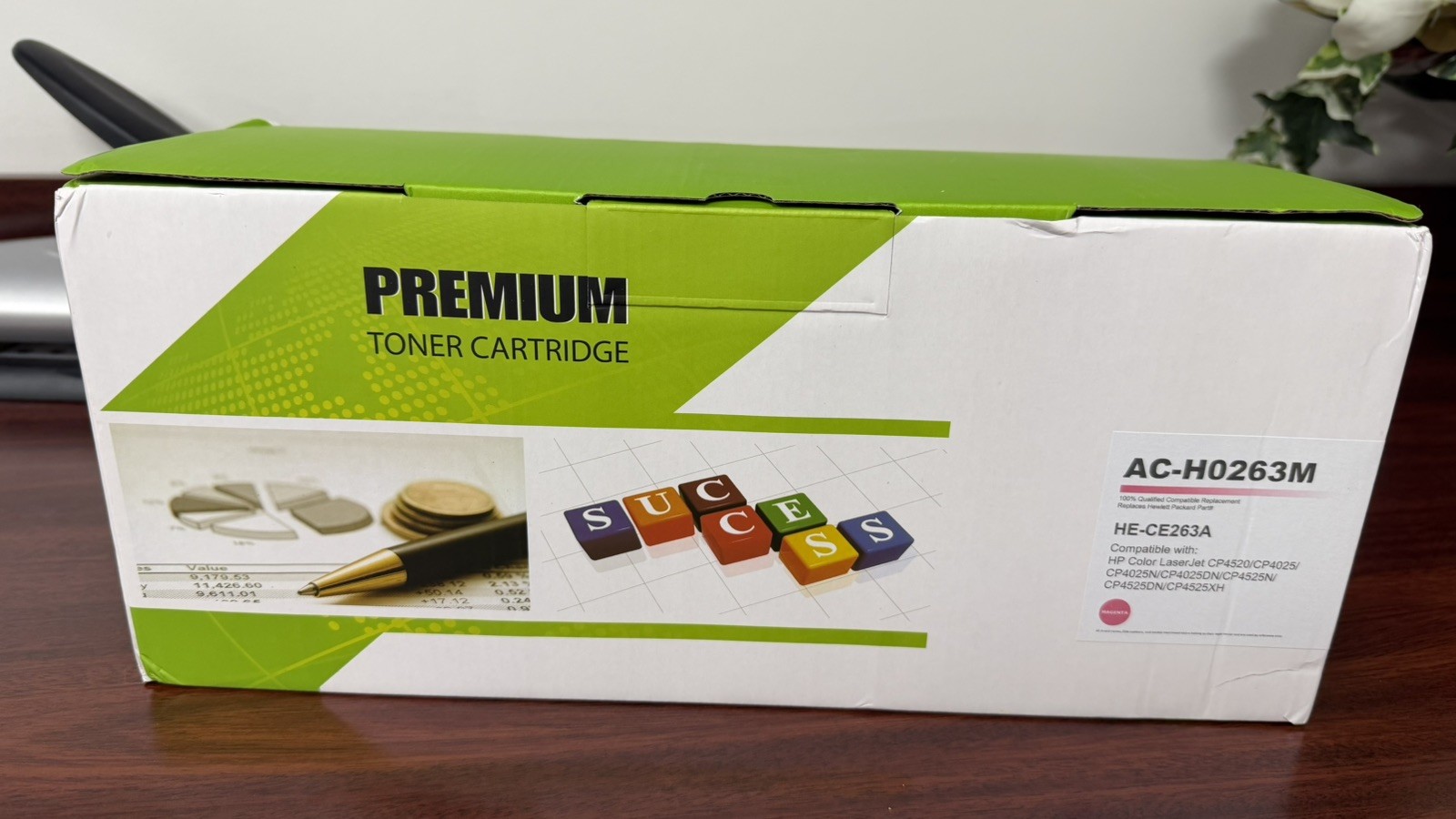 HP Compatible - Premium Magenta Toner Cartridge HE-CE263A