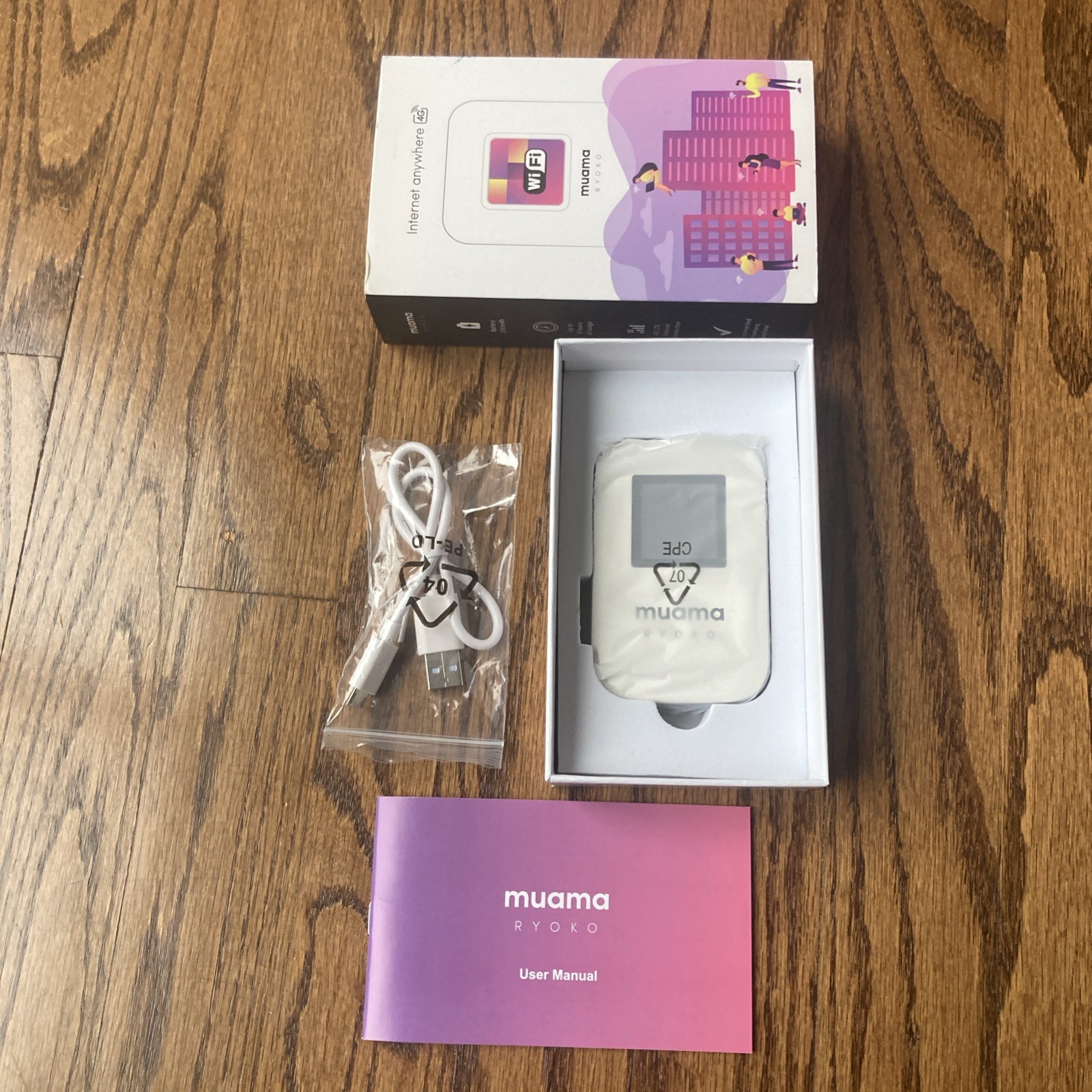 Muama Ryoko 4G LTE WiFi Portable Wireless Router Hotspot Open Box -No SIM Cards