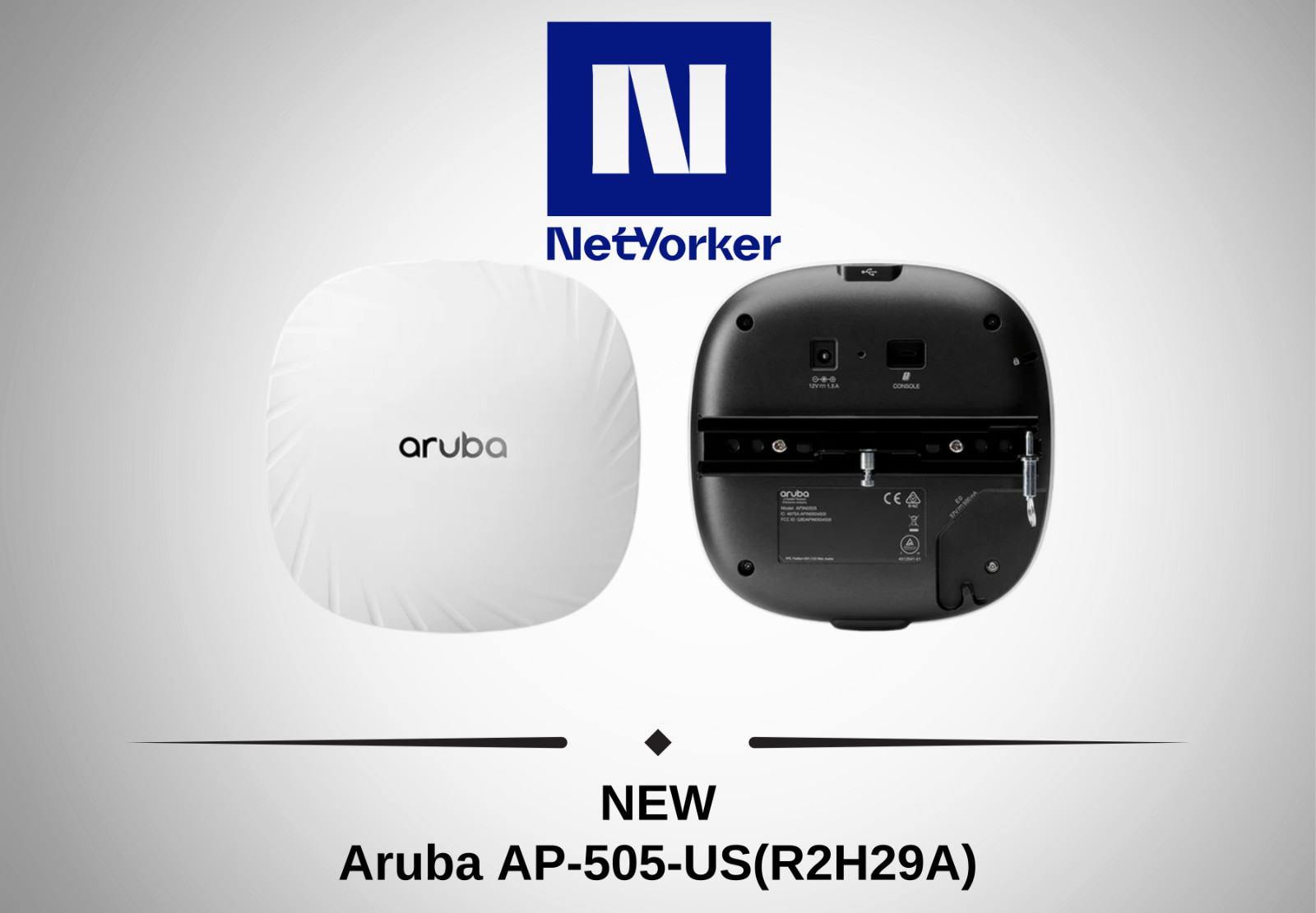 NEW HPE Aruba AP-505-US  (R2H29A) -Wi-Fi 6E  Campus Wireless Access Point