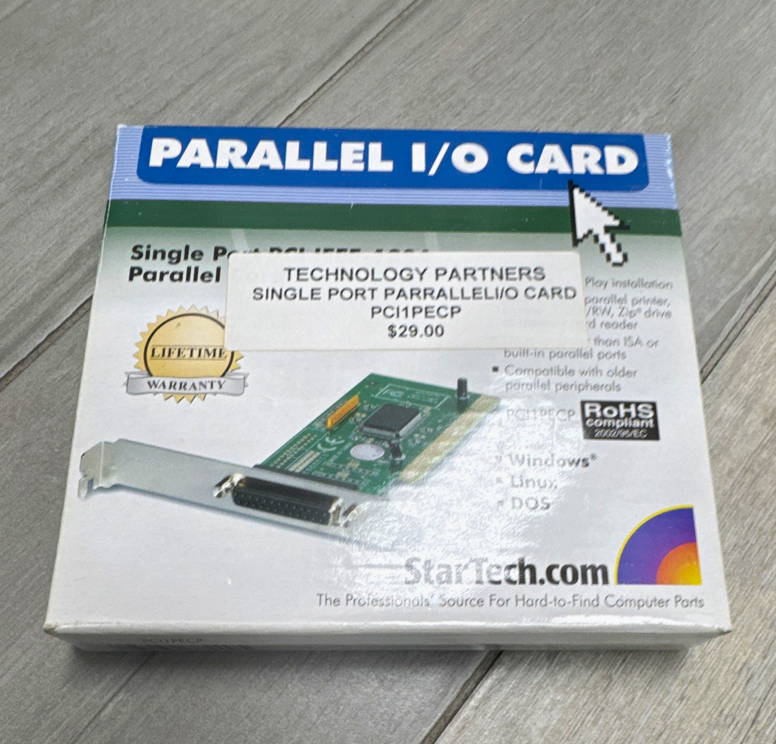StarTech.com PCI1PECP Parallel I/O Card PCI 1-Port IEEE 1284 Parallel