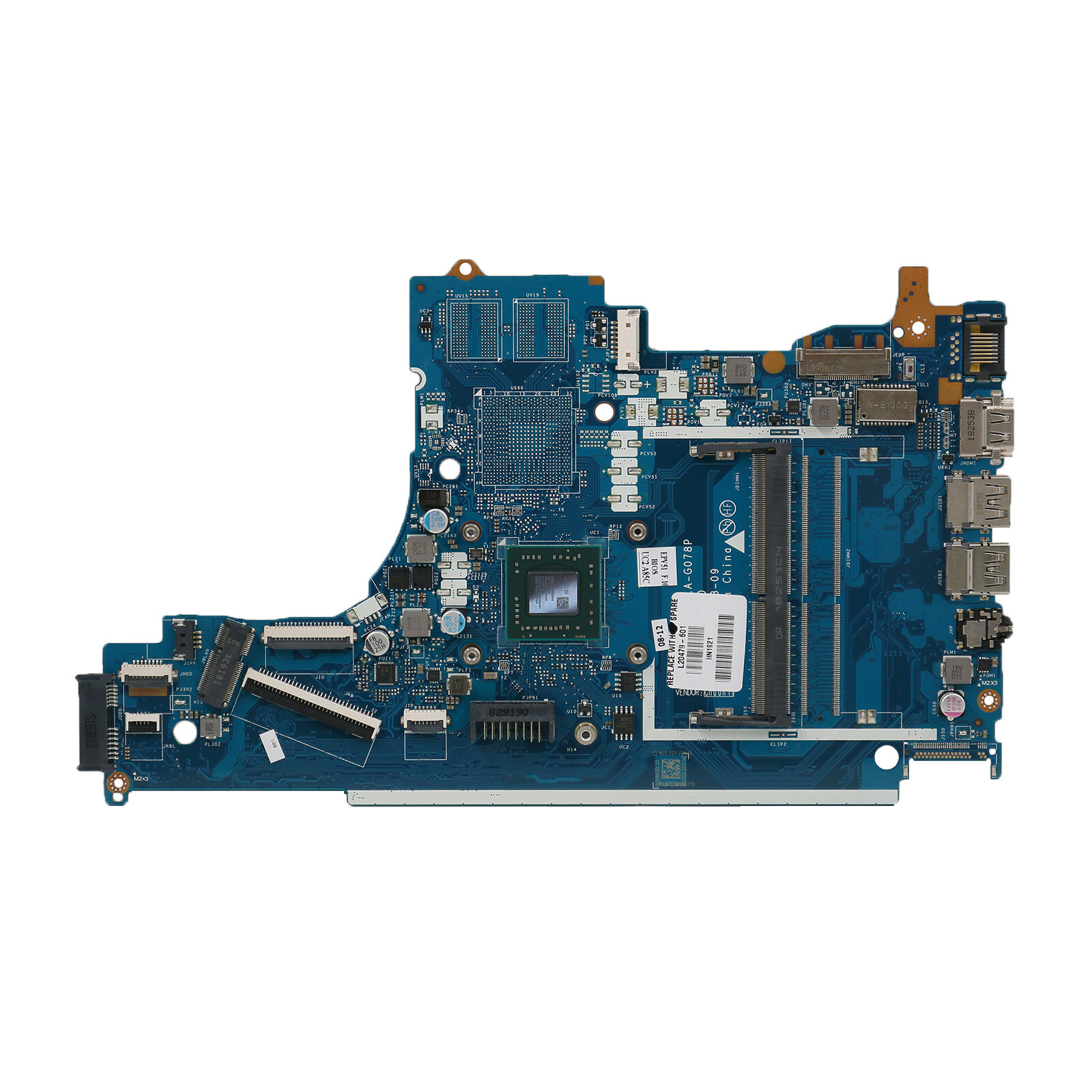 For HP 15-DB LA-G078P Motherboard L20478-601 Tested OK