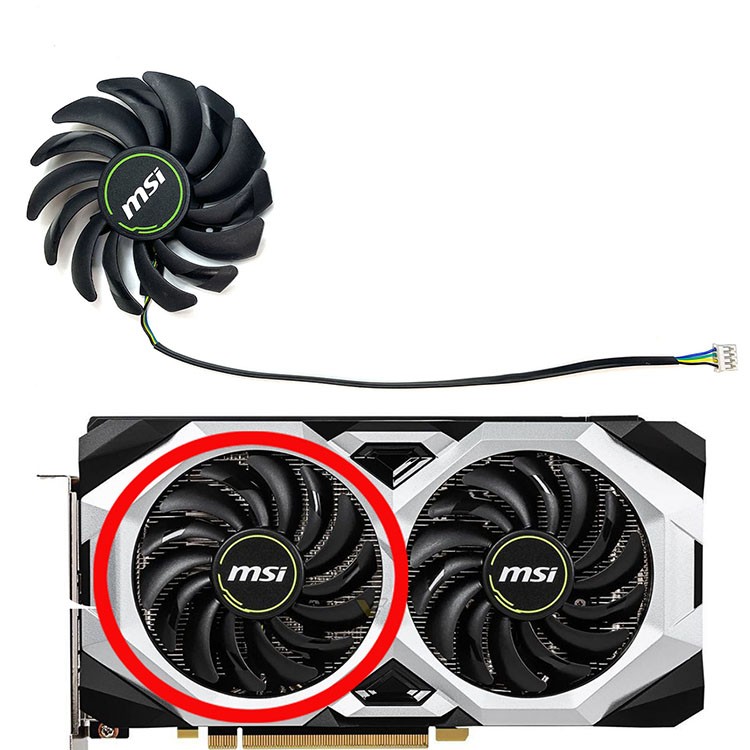 85MM Graphic Card Cooling Fan for MSI RTX2060 2070 2070S 2080 2080S VENTUS ##