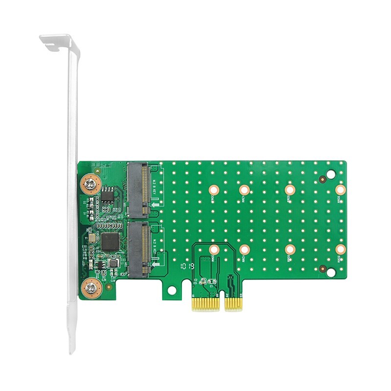 Dual PCIe x1 to M.2 SATA  Controller Card