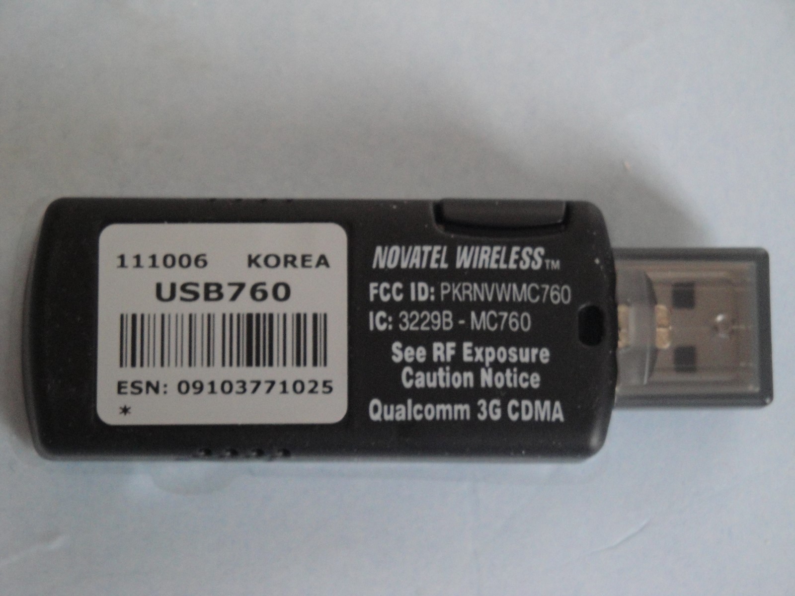 Verizon Wireless USB760 3G Qualcomm CDMA USB Mobile Broadband Aircard Modem 760