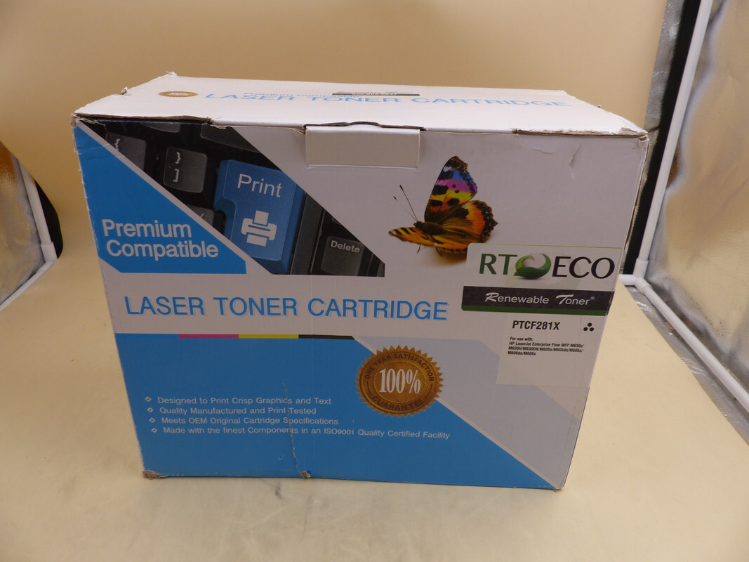 RENEWABLE TONER PTCF281X BLACK FOR HP 81X CF281X LASERJET 630 605 606 PRINTERS