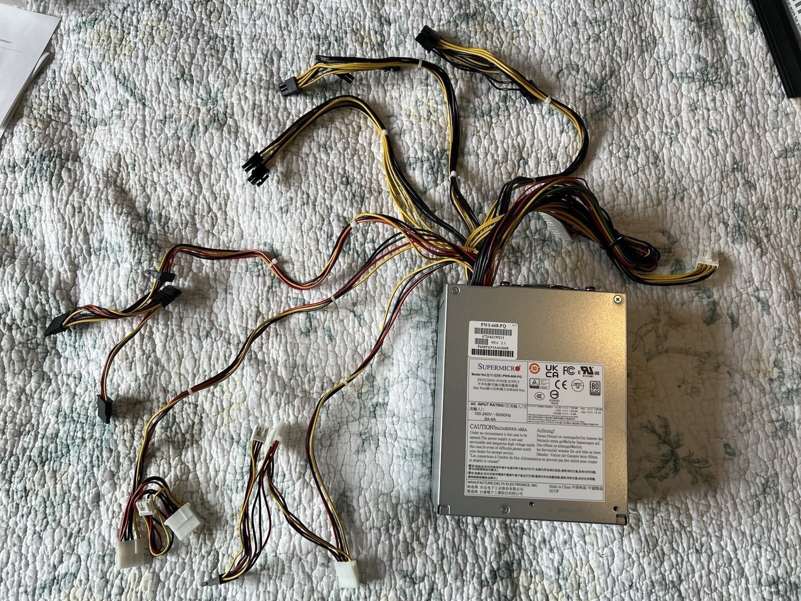 Supermicro (PWS-668-PQ) 668W 150mm PLATINUM Power Supply
