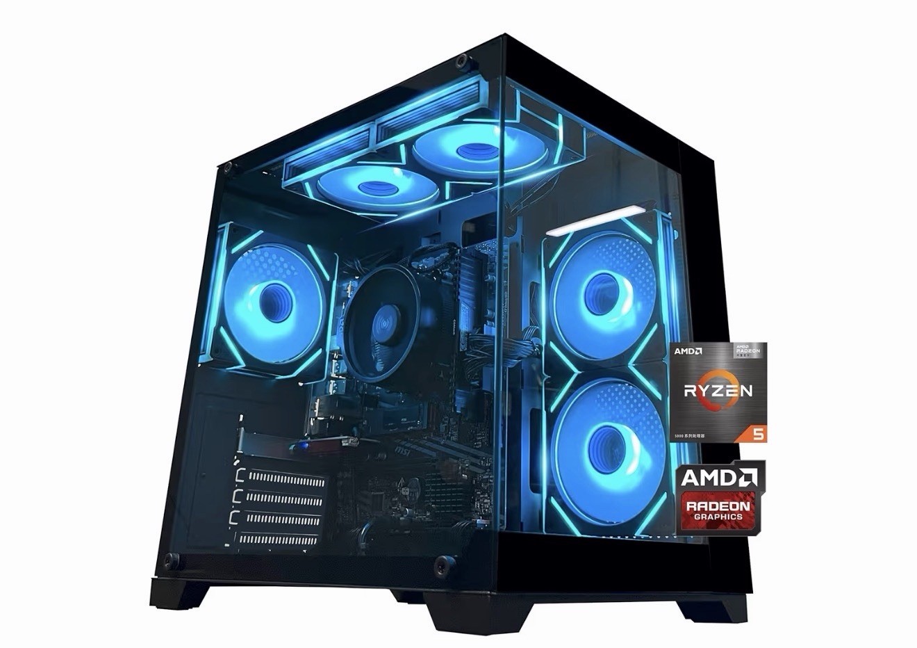 Gaming PC Desktop Computer AMD Ryzen 5 5600GT,16GB DDR4 3200Mhz,1Tb M.2 Nvme