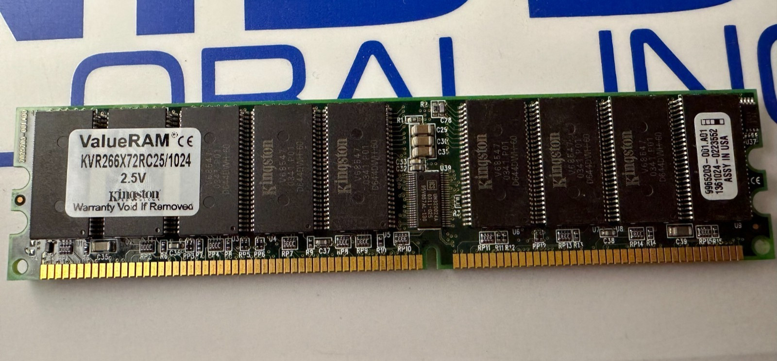 Kingston KVR266X72RC25/1024 PC2100R 1GB Server Memory RAM