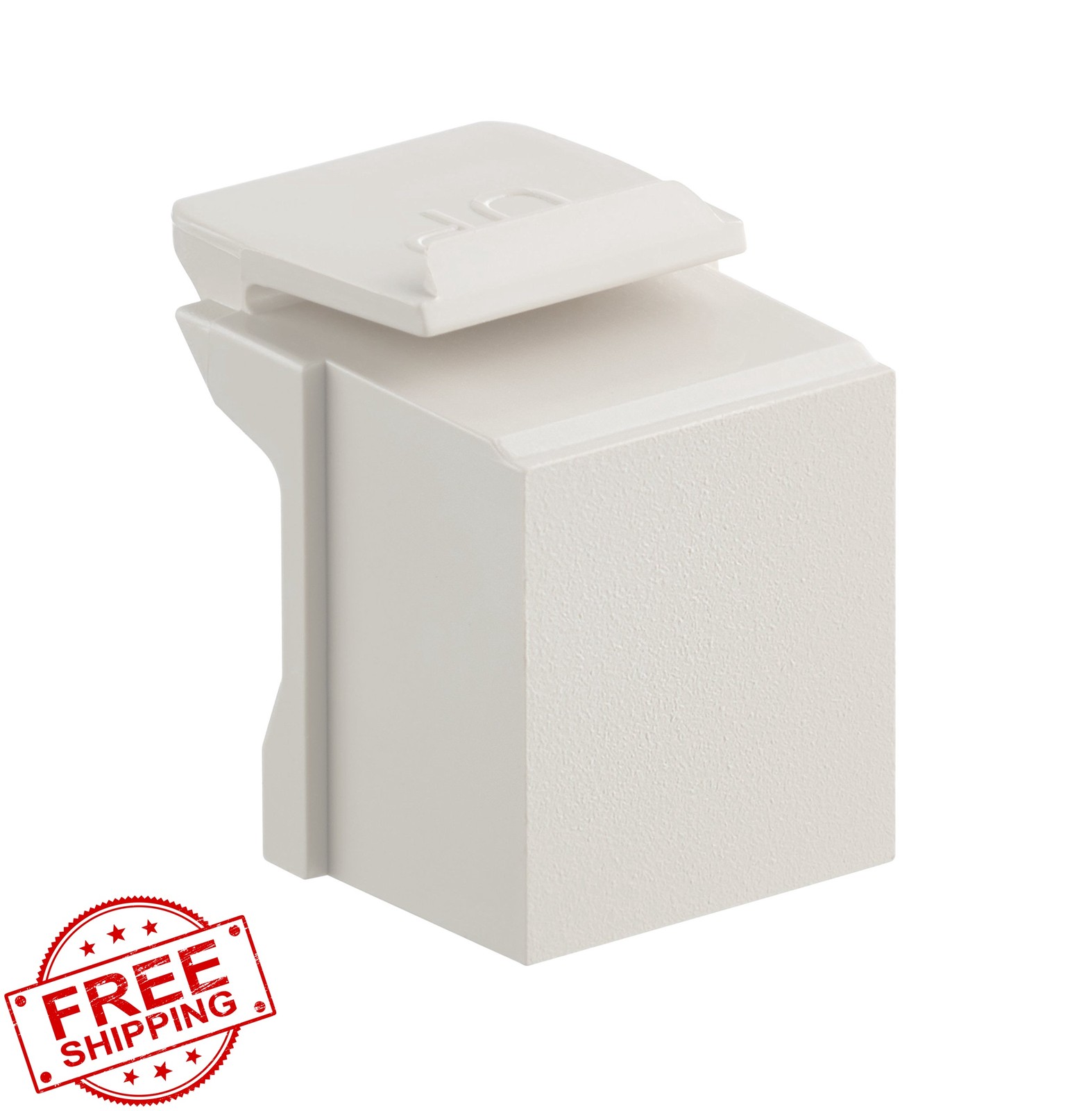 Leviton Blank QuickPort Insert 10 Pack Light Almond