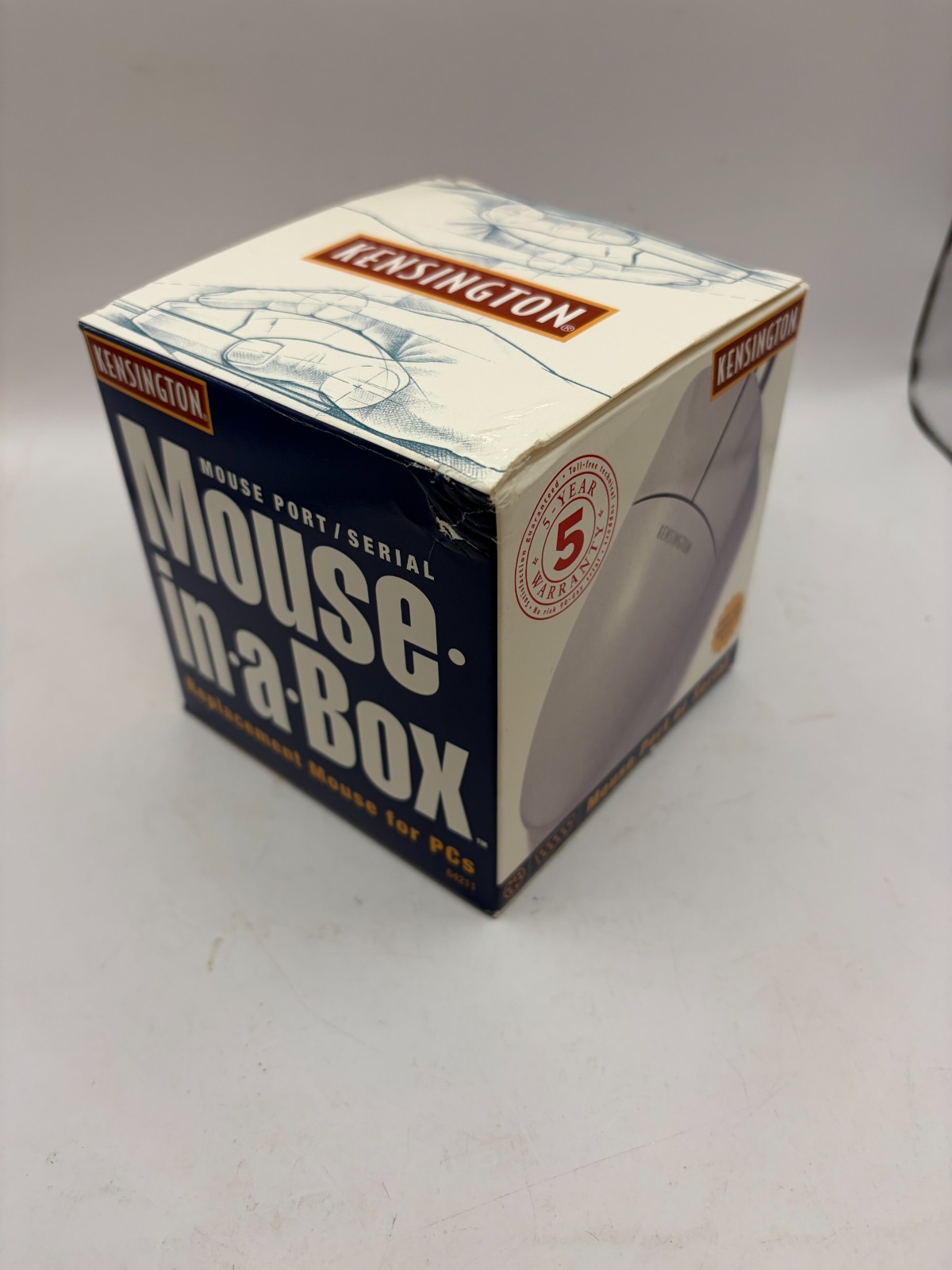 New Vintage Kensington Mouse in a Box Model 64211 PS2 Serial Port Old Stock