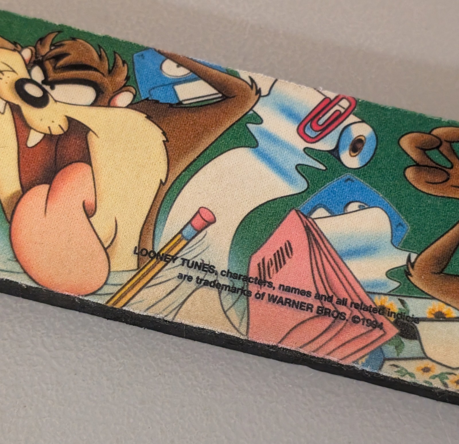 Vintage Taz 1994 Keyboard Wrist Rest Pad - 1990s Looney Tunes Computer Accessory
