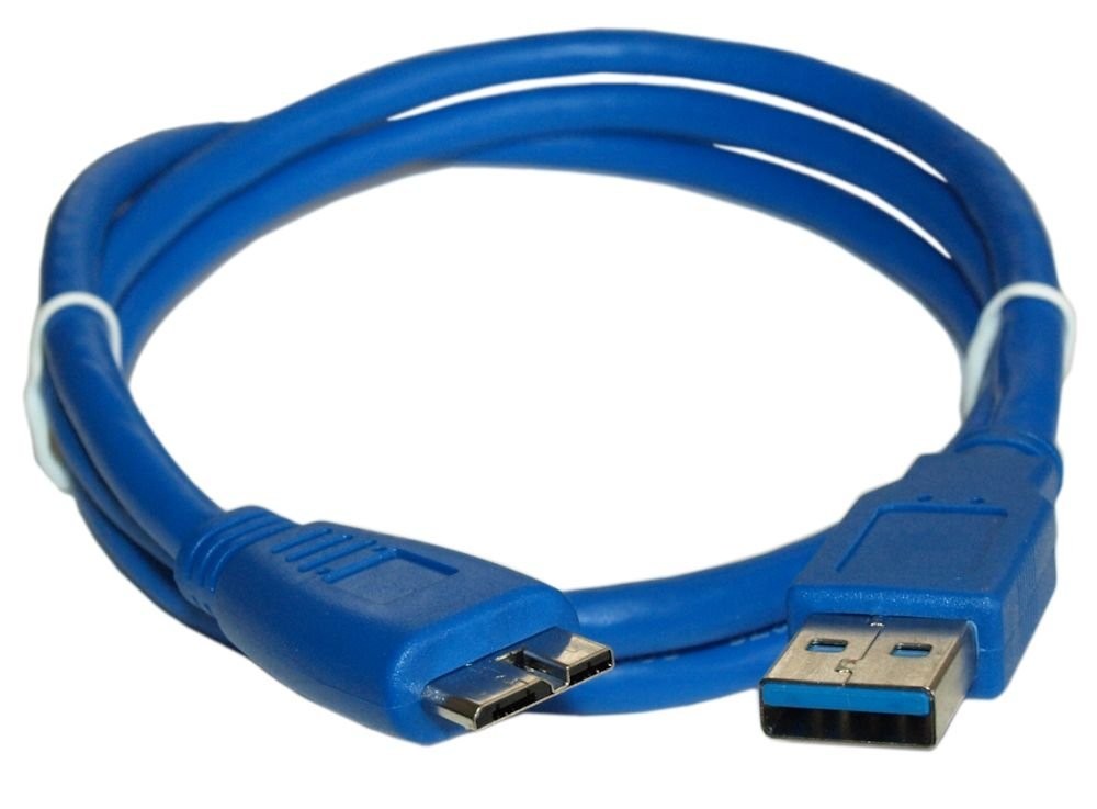 6ft USB 3.2 Gen 1 SuperSpeed 5Gbps Type A to Micro-B Male Cable, Blue