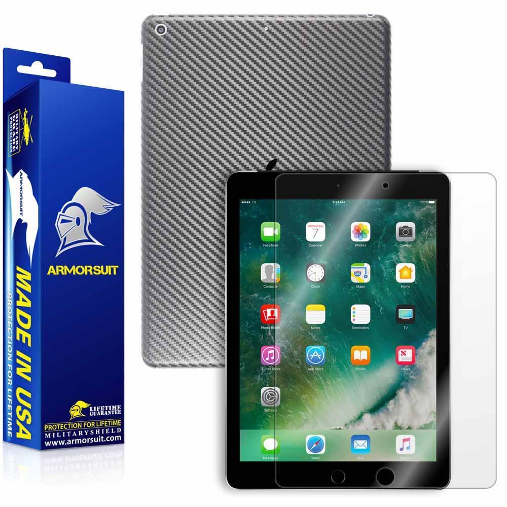 ArmorSuit Apple iPad 9.7'' (2017 & 2018) Screen Protector + Black Carbon Fiber