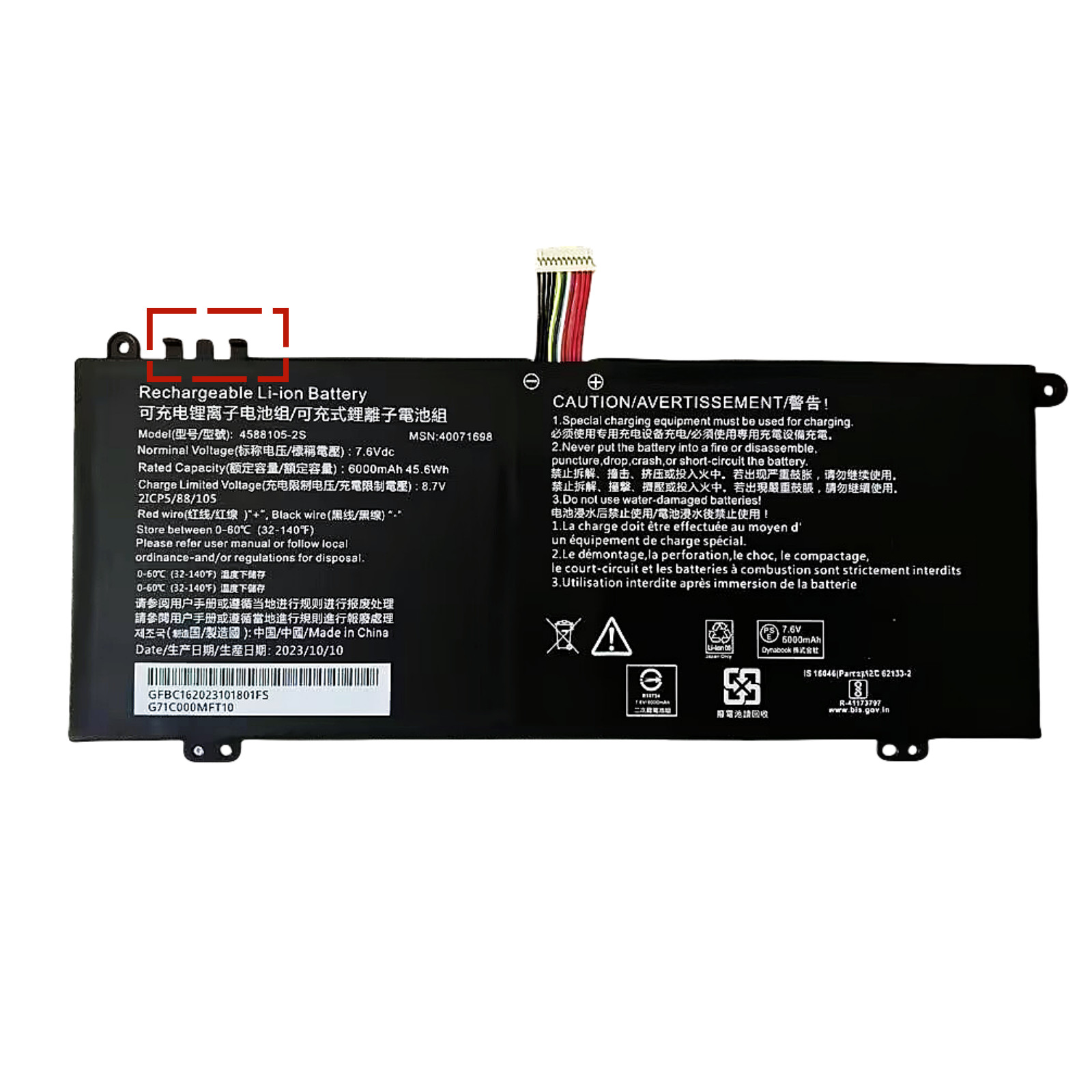 New Genuine 4588105-2S battery for Dynabook Satellite PRO C50-H-108 C50-H-103
