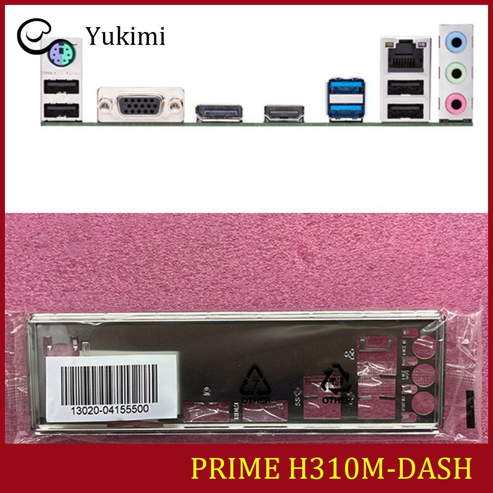FOR ASUS PRIME H310M-DASH、 PRIME H310M-DASH R2.0 Ｍotherboard Shield Backplate